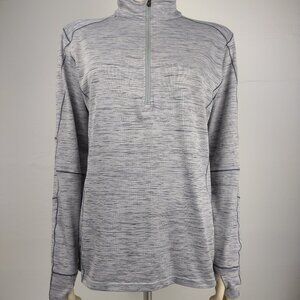 Kuhl gray heathered lightweight 1/4 zip pullover jacket top ladies Medium